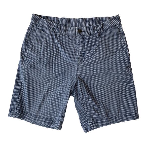 Michael Kors Men Flat Front Khaki Shorts size 30, Blue - Picture 1 of 11